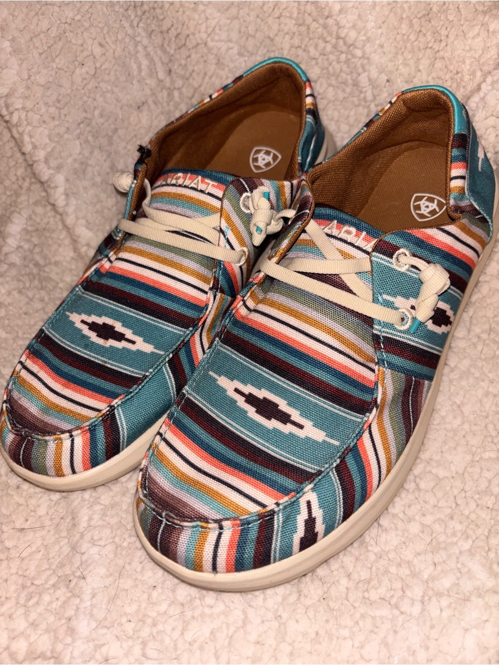 Ariat Hilo Serape Southwestern Print Slip On Shoes Womens 10 US